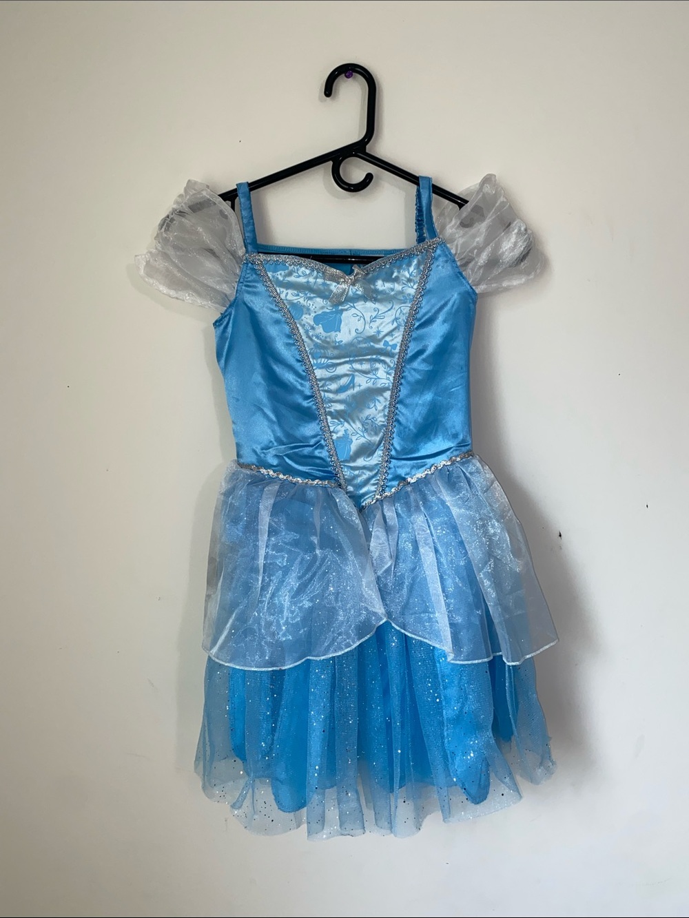 Halloween Blue Light Up Princess Kids Costume Dress